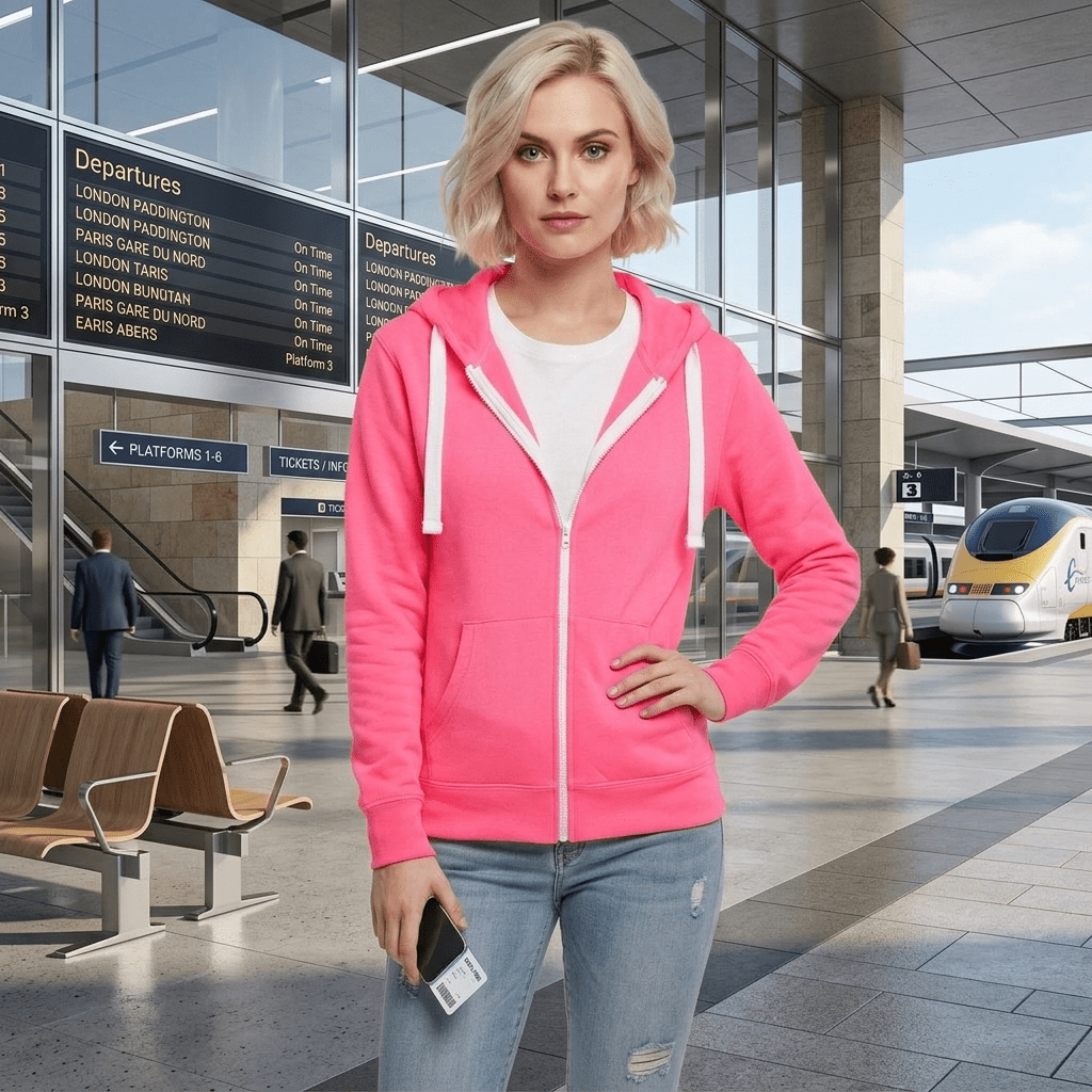 LUXE DIVA Women's Fleece Zip Hoodie Hooded Sweatshirt Jacket UK S-5XL - LUXE DIVALUXE DIVA Women's Fleece Zip Hoodie Hooded Sweatshirt Jacket UK S-5XLHoodieLUXE DIVALUXE DIVALDWoZipHodiNPinkSLUXE DIVA Women's Fleece Zip Hoodie Hooded Sweatshirt Jacket UK S-5XLSNeon Pink
