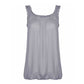 LUXE DIVA women’s swing hem sleeveless tank top wide straps bubble hem