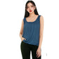 LUXE DIVA Women’s Gathered Round Scoop Neckline Swing Trim Sleeveless Plain Tank Top Wide Straps Ladies Elastic Bubble Hem Summer Camisole Baggy Vest Blouse Top - LUXE DIVALUXE DIVA Women’s Gathered Round Scoop Neckline Swing Trim Sleeveless Plain Tank Top Wide Straps Ladies Elastic Bubble Hem Summer Camisole Baggy Vest Blouse TopTank TopLUXE DIVALUXE DIVASLBubbleVestDEnim8-14LUXE DIVA Women’s Gathered Round Scoop Neckline Swing Trim Sleeveless Plain Tank Top Wide Straps Ladies Elastic Bubble He