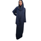 LUXE DIVA women’s gold trim abaya with matching scarf Islamic maxi dress