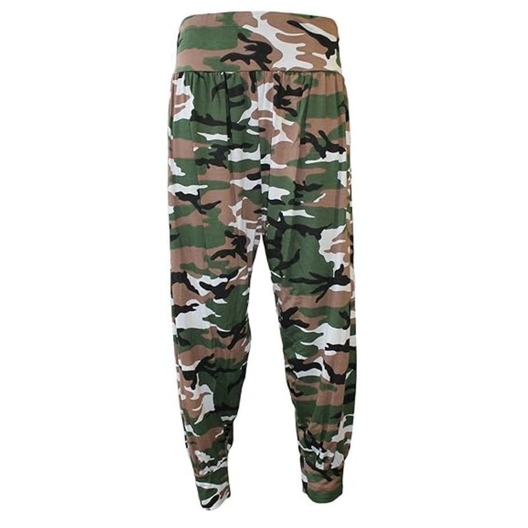 LUXE DIVA Women’s Harem Pants Trousers | Printed Full Length Ali Baba Baggy Trousers with Side Slits & Ankle Cuffs | Casual Stretch Yoga Sweatpants | Sizes 8 - 26 - LUXE DIVALUXE DIVA Women’s Harem Pants Trousers | Printed Full Length Ali Baba Baggy Trousers with Side Slits & Ankle Cuffs | Casual Stretch Yoga Sweatpants | Sizes 8 - 26Harem TrouserLUXE DIVALUXE DIVAHaremTrouArmySMLUXE DIVA Women’s Harem Pants Trousers | Printed Full Length Ali Baba Baggy Trousers with Side Slits & Ankle Cuffs | C