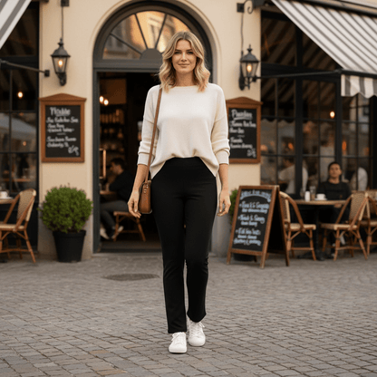 LUXE DIVA Women’s High Waist Bootcut Trousers Soft Stretch Ribbed Pull - On Pants Elastic Waist Comfortable Work & Everyday Wear UK 8 - 24 - LUXE DIVALUXE DIVA Women’s High Waist Bootcut Trousers Soft Stretch Ribbed Pull - On Pants Elastic Waist Comfortable Work & Everyday Wear UK 8 - 24LUXE DIVALUXE DIVABelBotTrouBlack8LUXE DIVA Women’s High Waist Bootcut Trousers Soft Stretch Ribbed Pull - On Pants Elastic Waist Comfortable Work & Everyday Wear UK 8 - 248Black
