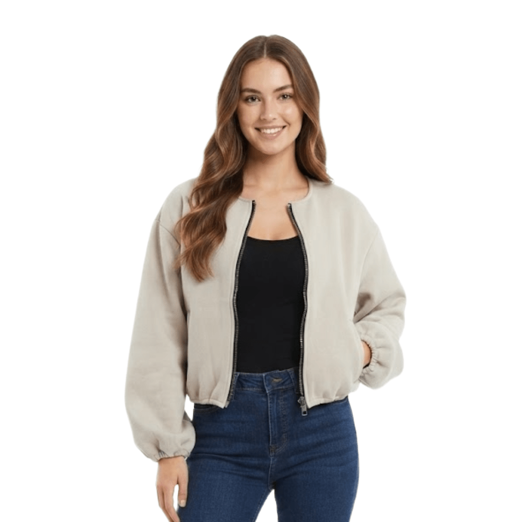 LUXE DIVA Women’s Italian Style Balloon Sleeve Bomber Jacket with Pockets | One Size UK S-XL - LUXE DIVALUXE DIVA Women’s Italian Style Balloon Sleeve Bomber Jacket with Pockets | One Size UK S-XLJacketLUXE DIVALUXE DIVALDLSBomberJktBeige1SLUXE DIVA Women’s Italian Style Balloon Sleeve Bomber Jacket with Pockets | One Size UK S-XLOne sizeBeige
