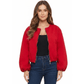 LUXE DIVA Women’s Italian Style Balloon Sleeve Bomber Jacket with Pockets | One Size UK S-XL - LUXE DIVALUXE DIVA Women’s Italian Style Balloon Sleeve Bomber Jacket with Pockets | One Size UK S-XLJacketLUXE DIVALUXE DIVALDLSBomberJktRed1SLUXE DIVA Women’s Italian Style Balloon Sleeve Bomber Jacket with Pockets | One Size UK S-XLOne sizeRed