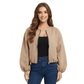 LUXE DIVA Women’s Italian Style Balloon Sleeve Bomber Jacket with Pockets | One Size UK S-XL - LUXE DIVALUXE DIVA Women’s Italian Style Balloon Sleeve Bomber Jacket with Pockets | One Size UK S-XLJacketLUXE DIVALUXE DIVALDLSBomberJktMocha1SLUXE DIVA Women’s Italian Style Balloon Sleeve Bomber Jacket with Pockets | One Size UK S-XLOne sizemocha