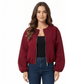 LUXE DIVA Women’s Italian Style Balloon Sleeve Bomber Jacket with Pockets | One Size UK S-XL - LUXE DIVALUXE DIVA Women’s Italian Style Balloon Sleeve Bomber Jacket with Pockets | One Size UK S-XLJacketLUXE DIVALUXE DIVALDLSBomberJktWine1SLUXE DIVA Women’s Italian Style Balloon Sleeve Bomber Jacket with Pockets | One Size UK S-XLOne sizewine