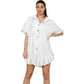 LUXE DIVA Women's Pleated Shirt Set, - LUXE DIVALUXE DIVA Women's Pleated Shirt Set,Pleated Shirt SetLUXE DIVALUXE DIVACrncklGoldButShirtWhite1SLUXE DIVA Women's Pleated Shirt Set,One Size Fit 8 - 24White