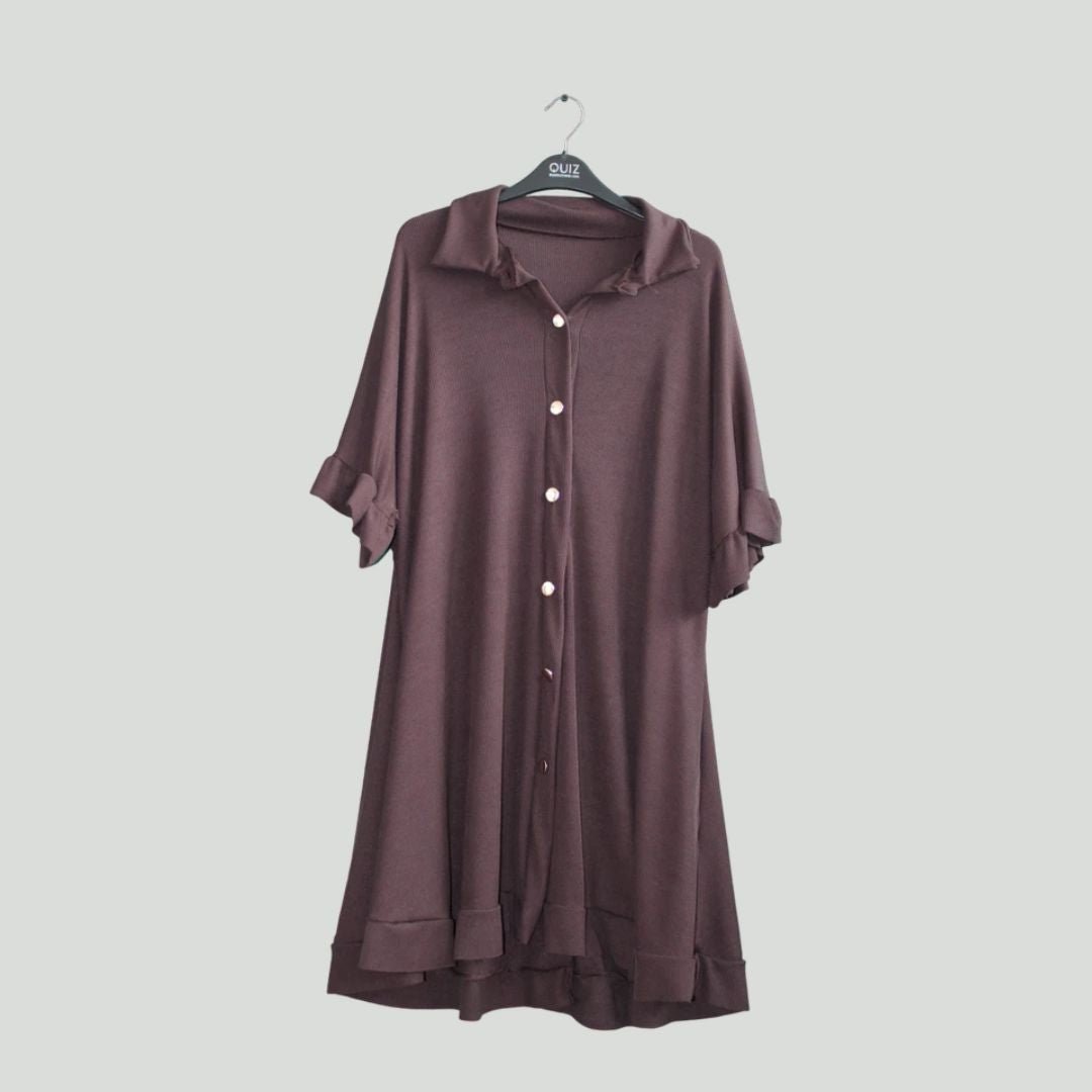 LUXE DIVA Women's Pleated Shirt Set, - LUXE DIVALUXE DIVA Women's Pleated Shirt Set,Pleated Shirt SetLUXE DIVALUXE DIVACrncklGoldButShirtTurq1SLUXE DIVA Women's Pleated Shirt Set,One Size Fit 8-24Chocolate