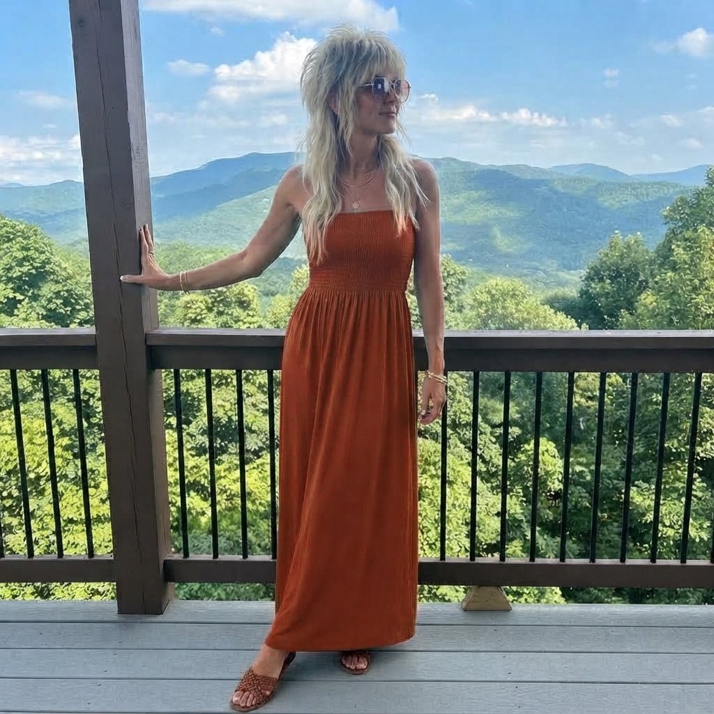 LUXE DIVA Women's Plus Size Bandeau Maxi Dress Strapless Jersey 8-22 - LUXE DIVALUXE DIVA Women's Plus Size Bandeau Maxi Dress Strapless Jersey 8-22LUXE DIVALUXE DIVASherMaxiRustSMLUXE DIVA Women's Plus Size Bandeau Maxi Dress Strapless Jersey 8-22SMRust