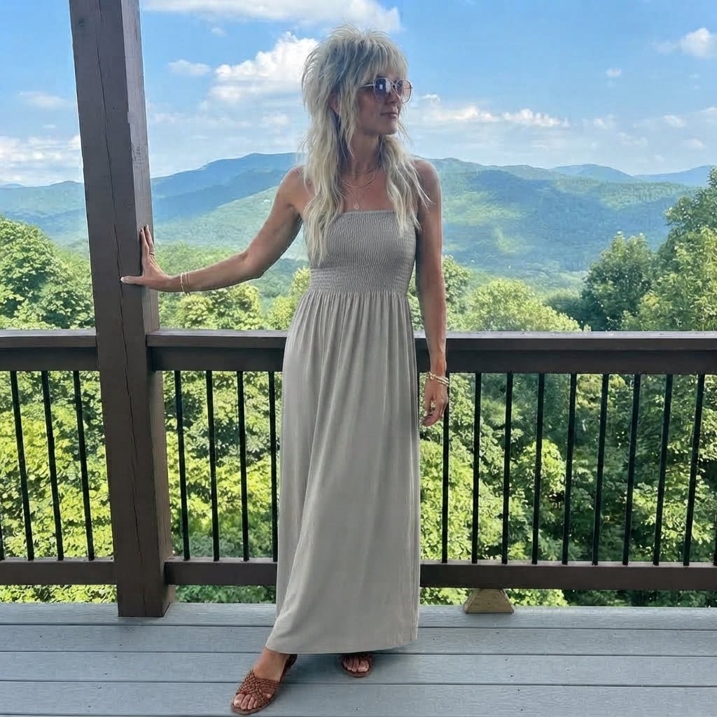 LUXE DIVA Women's Plus Size Bandeau Maxi Dress Strapless Jersey 8-22 - LUXE DIVALUXE DIVA Women's Plus Size Bandeau Maxi Dress Strapless Jersey 8-22LUXE DIVALUXE DIVASherMaxiStoneSMLUXE DIVA Women's Plus Size Bandeau Maxi Dress Strapless Jersey 8-22SMstone