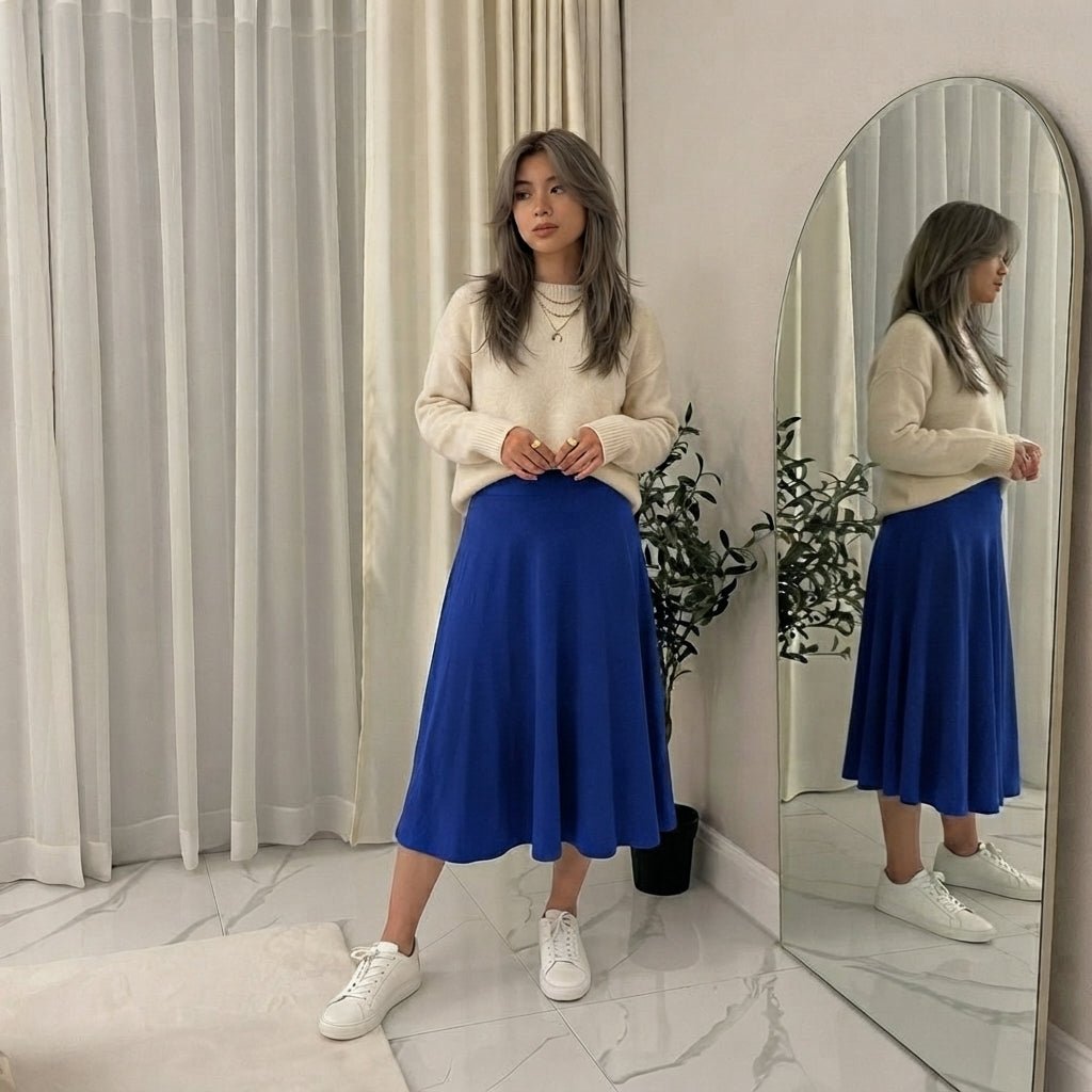 LUXE DIVA Women’s Plus Size Flared Skirt - LUXE DIVALUXE DIVA Women’s Plus Size Flared SkirtSkirtLUXE DIVALUXE DIVAKneeSktrSkrtRoyal14LUXE DIVA Women’s Plus Size Flared Skirt14Royal Blue