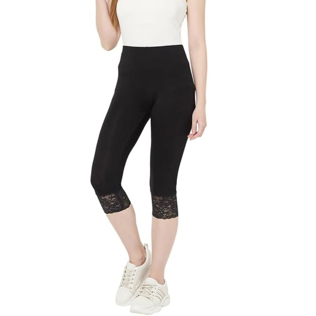 LUXE DIVA Women's Plus Size Lace Trim Capri Leggings Stretch Crop Leggings Summer Tights PantsS - 3XL - LUXE DIVALUXE DIVA Women's Plus Size Lace Trim Capri Leggings Stretch Crop Leggings Summer Tights PantsS - 3XLCapri pantLUXE DIVALUXE DIVA3/4LaceTrimLeggBlackSMLUXE DIVA Women's Plus Size Lace Trim Capri Leggings Stretch Crop Leggings Summer Tights PantsS - 3XL8 - 10Black