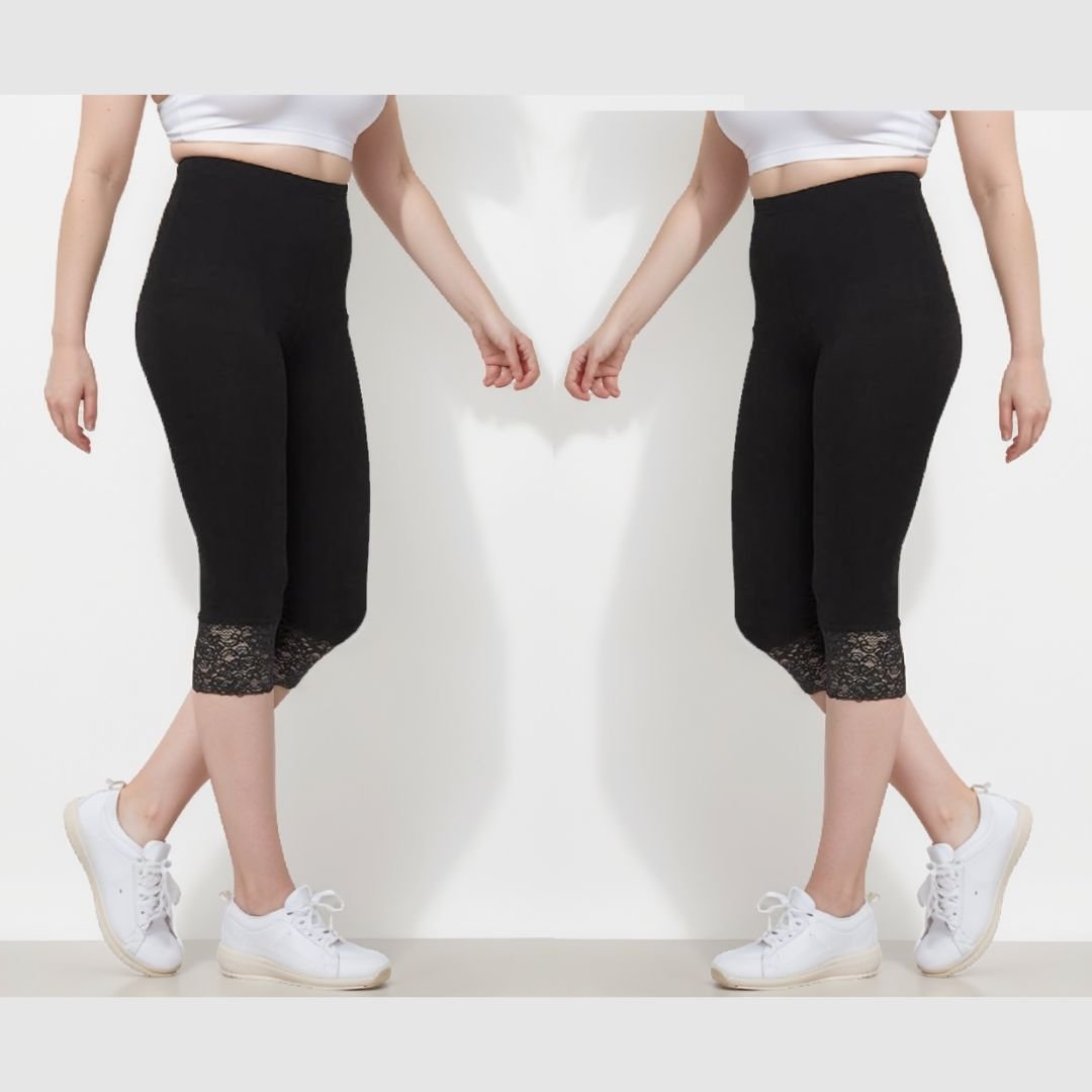 LUXE DIVA Women's Plus Size Lace Trim Capri Leggings Stretch Crop Leggings Summer Tights PantsS - 3XL - LUXE DIVALUXE DIVA Women's Plus Size Lace Trim Capri Leggings Stretch Crop Leggings Summer Tights PantsS - 3XLCapri pantLUXE DIVALUXE DIVA3/4LaceTrimLeggBlackSMLUXE DIVA Women's Plus Size Lace Trim Capri Leggings Stretch Crop Leggings Summer Tights PantsS - 3XL8 - 10Black