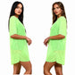 LUXE DIVA Womens Round Neck Sheer Mesh Top Ladies Short Sleeve Tunic Baggy T-Shirt Dress - LUXE DIVALUXE DIVA Womens Round Neck Sheer Mesh Top Ladies Short Sleeve Tunic Baggy T-Shirt DressTunic DressLUXE DIVALUXE DIVASSOvrSizTshirtBlk8-10LUXE DIVA Womens Round Neck Sheer Mesh Top Ladies Short Sleeve Tunic Baggy T-Shirt Dress8 - 10Black