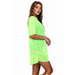 LUXE DIVA Womens Round Neck Sheer Mesh Top Ladies Short Sleeve Tunic Baggy T-Shirt Dress - LUXE DIVALUXE DIVA Womens Round Neck Sheer Mesh Top Ladies Short Sleeve Tunic Baggy T-Shirt DressTunic DressLUXE DIVALUXE DIVASSOvrSizTshirtNgreen8-10LUXE DIVA Womens Round Neck Sheer Mesh Top Ladies Short Sleeve Tunic Baggy T-Shirt Dress8 - 10Neon Green