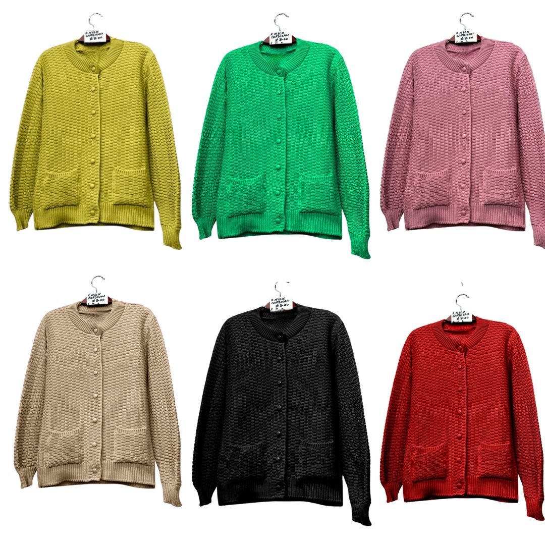LUXE DIVA Womens Stitch Crew Neck Cardigan Ladies Knitted Pocket Front Button Up Long Sleeve Sweater UK 8-22 - LUXE DIVALUXE DIVA Womens Stitch Crew Neck Cardigan Ladies Knitted Pocket Front Button Up Long Sleeve Sweater UK 8-22SWeaterLUXE DIVALUXE DIVALS7ButWafStchCardiBlkSMLUXE DIVA Womens Stitch Crew Neck Cardigan Ladies Knitted Pocket Front Button Up Long Sleeve Sweater UK 8-228-10Black
