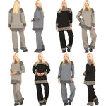 Load image into Gallery viewer, Ladies Long Sleeve High Neck Geometric Print Jumper Suit
