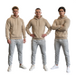 LUXE DIVA Men's Pack of 3 Fleece Joggers Elasticated Waist Hem & Zip Pockets S-XXL