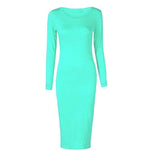 Load image into Gallery viewer, LUXE DIVA Ladies Womens Long Sleeve Stretch Jersey Bodycon Printed MIDI Dress Plus Size
