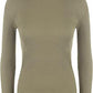 LUXE DIVA Women Ladies Ribbed Stretch Polo Turtle Neck Rib Top Jumper UK Size S/M-XXXL