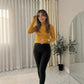 LUXE DIVA Women’s Plus Size Polo Roll Neck Jumper