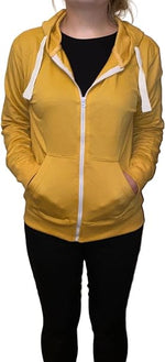 Load image into Gallery viewer, Ladies Plain Colour Hoodie Womens Fleece Hooded Top Zip Zipper Hoodie Sweatshirt Available in 22 Colours Plus Sizes 2XL-5XL
