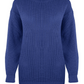 LUXE DIVA LADIES LONG KNITTED TUNIC JUMPER DRESS FISHERKNIT BAGGY LOOSE OVERSIZE FIT