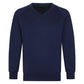 Girls Boys Jumper Pullover V Neck School Uniform Kids Long Sleeve Sweater