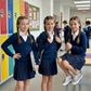 LUXE DIVA  Girls Pack of 3 School Cardigans Long Sleeve Stretchy Smart Cardigans Ages 3-13 Years