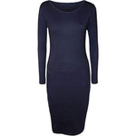 Load image into Gallery viewer, LUXE DIVA Ladies Womens Long Sleeve Stretch Jersey Bodycon Printed MIDI Dress Plus Size
