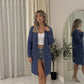 LUXE DIVA Ladies Cable Knit Hooded Open Front Cardigan Italian Style