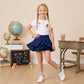 LUXE DIVA Girls Skort Skirt Shorts Kids School Summer Sports PE Dance