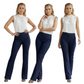 LUXEDIVA Pack of 3  Bootleg Flared Trousers
