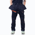 Load image into Gallery viewer, LUXE DIVA Men&#39;s Waterproof Softshell Cargo Trouser with Multi Zip Pockets Durable Safety Outdoor Work Wear Bottom Pants
