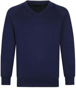 Load image into Gallery viewer, LUXE DIVA Girls Jumper Pullover V Neck School Uniform Kids Long Sleeve Sweater

