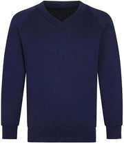 LUXE DIVA Girls Jumper Pullover V Neck School Uniform Kids Long Sleeve Sweater