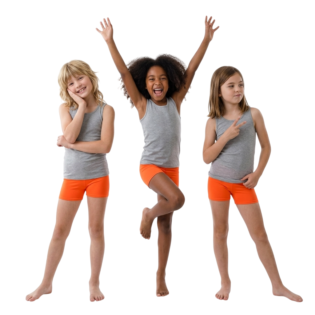 LUXE DIVA Girls Pack of 3 Microfibre Hot Pants Knickers Dance Gym Neon Shorts Ages 5-12