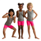 LUXE DIVA Girls Pack of 3 Microfibre Hot Pants Knickers Dance Gym Neon Shorts Ages 5-12