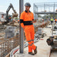LUXE DIVA Men's Hi Vis Two Tone Trousers open hem Joggers Combat Workwear High Visibility Pants