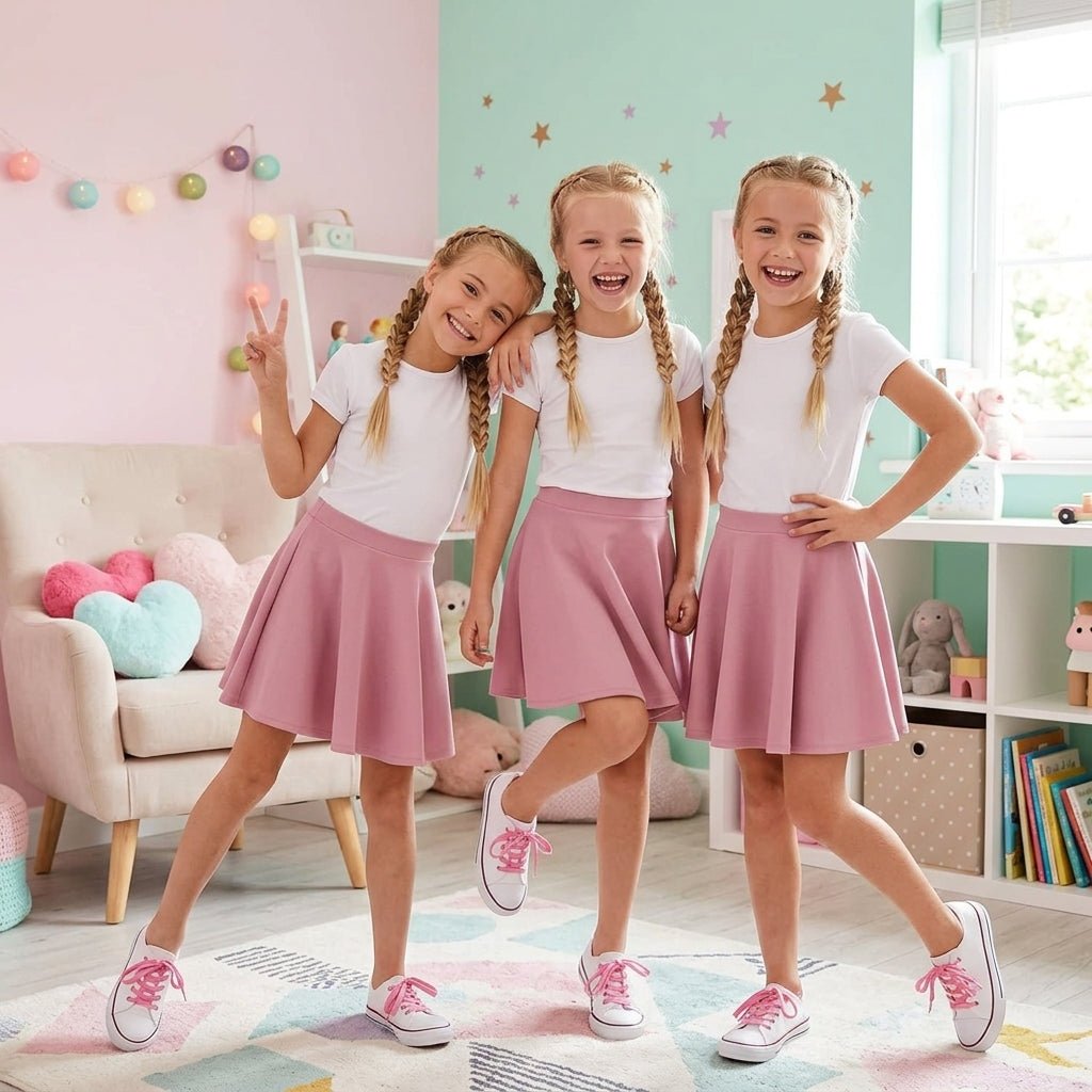 pack of 3 Girls Skater Skirt - LUXE DIVApack of 3 Girls Skater Skirtpack of 3 Girls Skater SkirtLUXE DIVALUXE DIVApx3KidSkaterSkirtDPink5-6pack of 3 Girls Skater Skirt5-6 Yearspack of 3 dusty pink