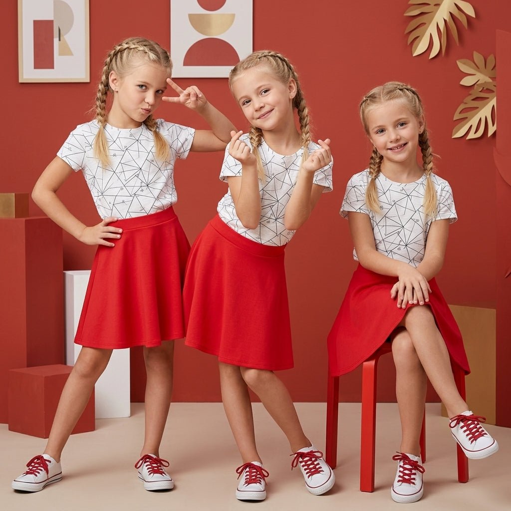 pack of 3 Girls Skater Skirt - LUXE DIVApack of 3 Girls Skater Skirtpack of 3 Girls Skater SkirtLUXE DIVALUXE DIVApx3KidSkaterSkirtRed5-6pack of 3 Girls Skater Skirt5-6 YearsPack of 3 Red