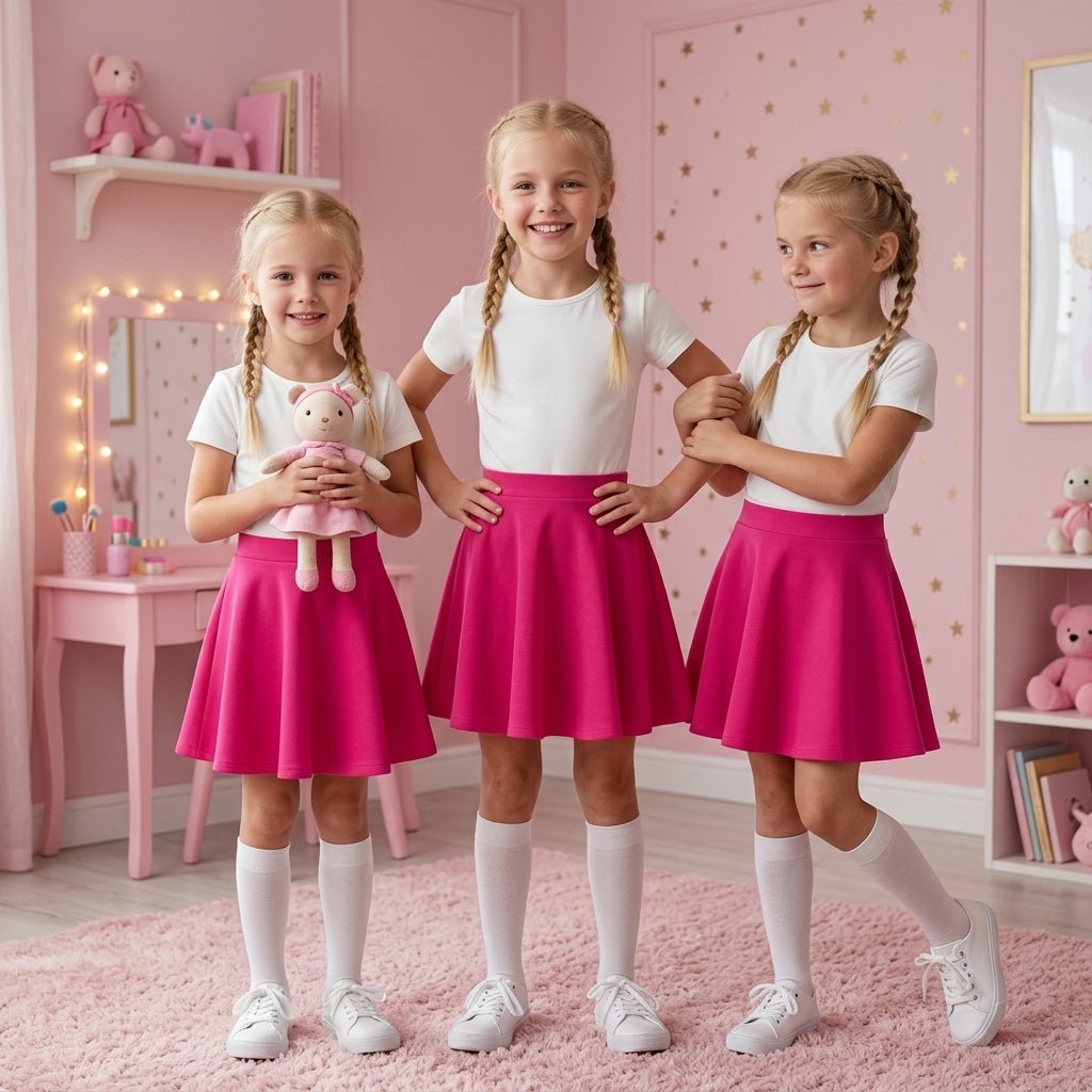 pack of 3 Girls Skater Skirt - LUXE DIVApack of 3 Girls Skater Skirtpack of 3 Girls Skater SkirtLUXE DIVALUXE DIVApx3KidSkaterSkirtCerise5-6pack of 3 Girls Skater Skirt5-6 YearsPack of 3 Cerise