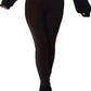 LUXE DIVA Womens Knitted Tartan Winter Leggings Ladies Soft Warm Wool Christmas Retro Pants Warm Trousers