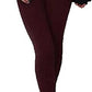 LUXE DIVA Womens Knitted Tartan Winter Leggings Ladies Soft Warm Wool Christmas Retro Pants Warm Trousers