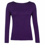 Load image into Gallery viewer, LUXE DIVA New Ladies Long Sleeve Round Neck T-Shirt Top Size 8-26
