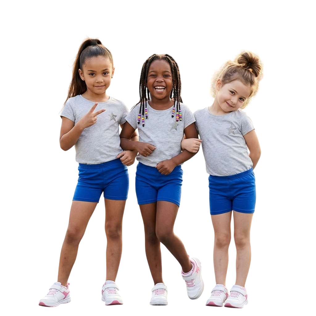 LUXE DIVA Girls Pack of 3 Microfibre Hot Pants Knickers Dance Gym Neon Shorts Ages 5-12