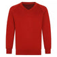 Girls Boys Jumper Pullover V Neck School Uniform Kids Long Sleeve Sweater