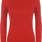 LUXE DIVA Women Ladies Ribbed Stretch Polo Turtle Neck Rib Top Jumper UK Size S/M-XXXL