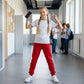 LUXE DIVA Girls Fleece Jogging Bottoms Kids PE Tracksuit Trousers School Sportswear