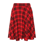 Load image into Gallery viewer, LUXE DIVA Women&#39;s Plus Size Flared Skater Skirt – Plain, Stretchy, Elastic Waist Casual Short Skirt for Ladies – UK Sizes 14 to 28 Summer Wear
